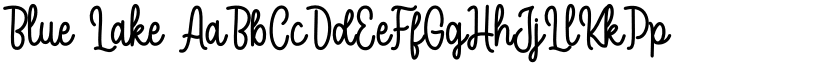 Blue Lake font
