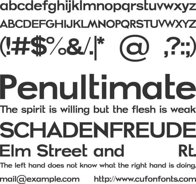 AGOMA font preview