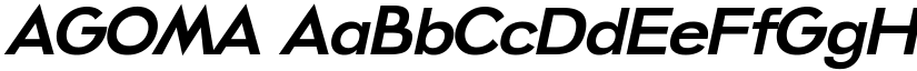 AGOMA font