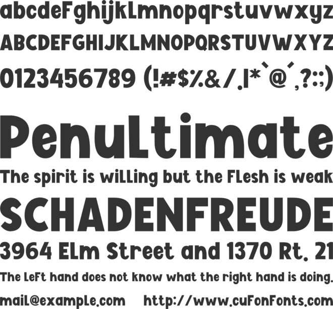 Love Care font preview