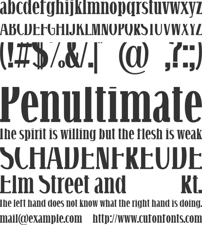 ENVIE font preview