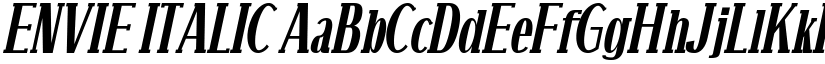 ENVIE ITALIC font