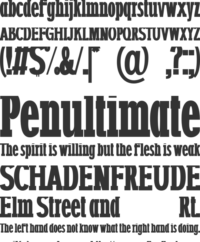 bernard font preview