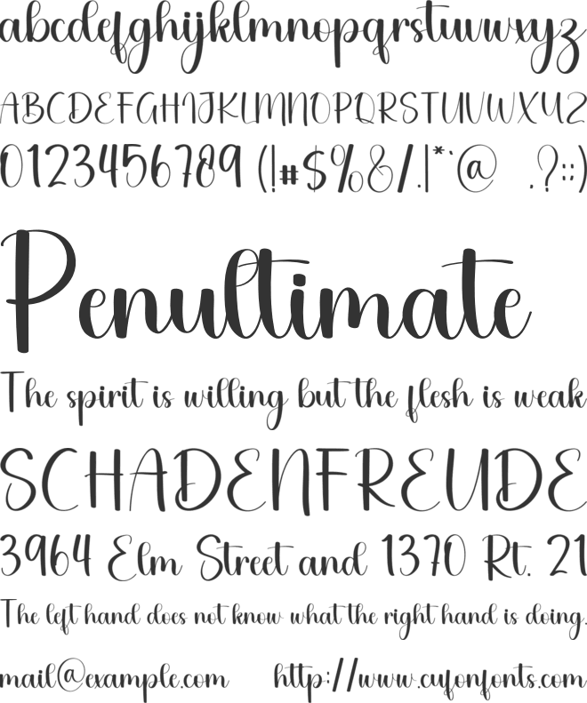 Little Valentine font preview