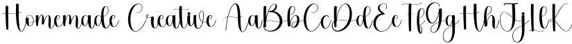 Homemade Creative font