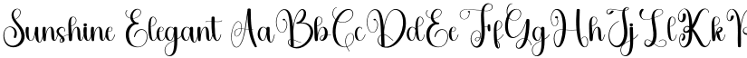 Sunshine Elegant font