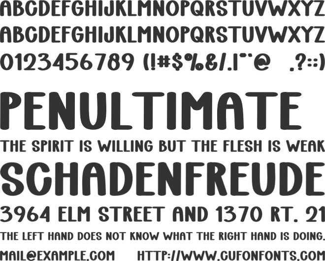 Summertime font preview