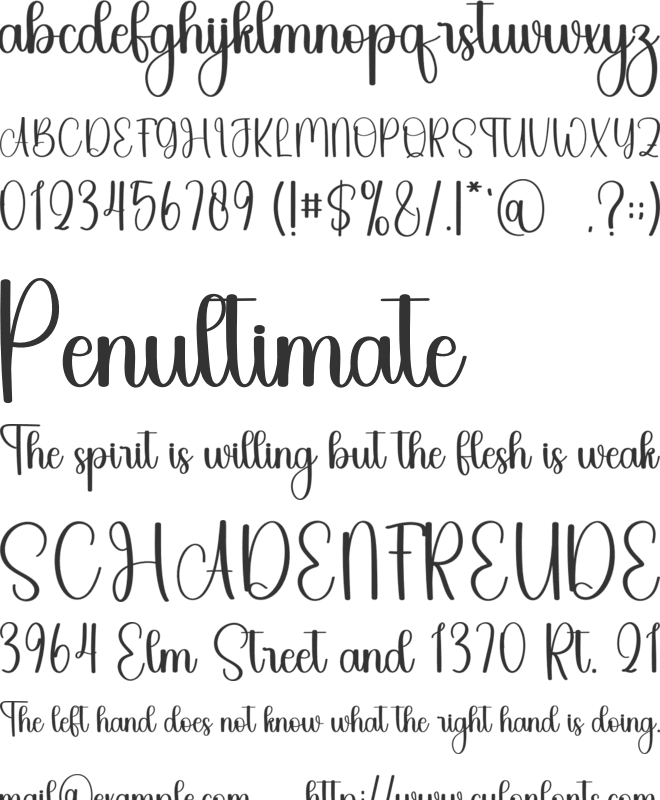 Fastival Summer font preview