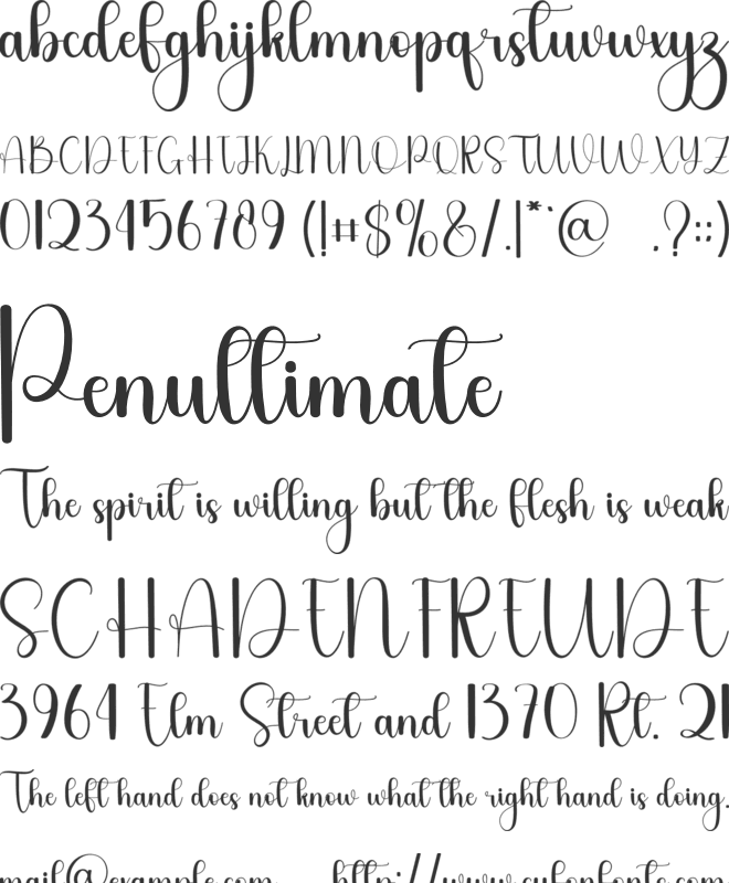 Saturday Invite font preview