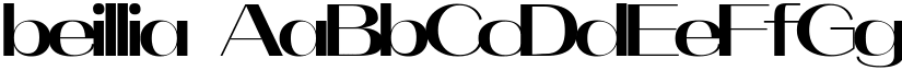beillia font