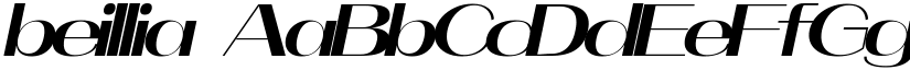 beillia font