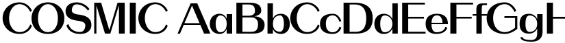 COSMIC font