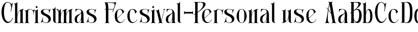 Christmas Fecsival-Personal use font