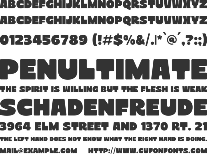 Terra House font preview