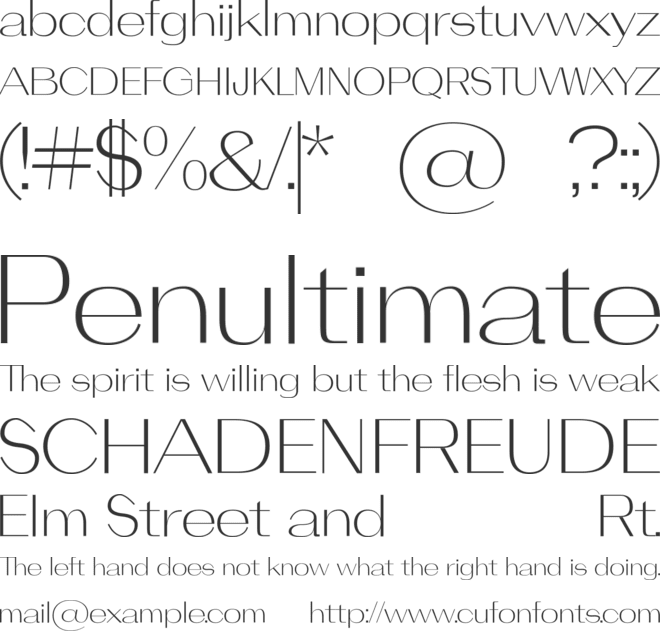 ADELINE font preview