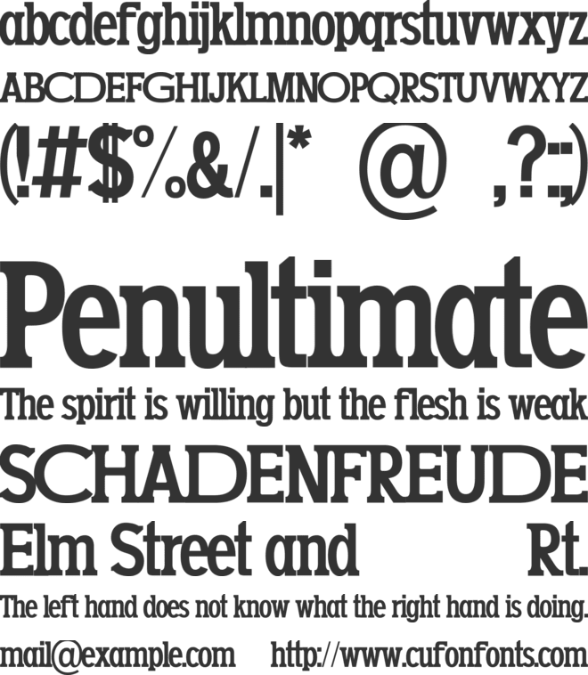 Fatrix font preview