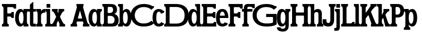 Fatrix font
