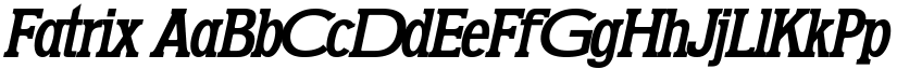 Fatrix font
