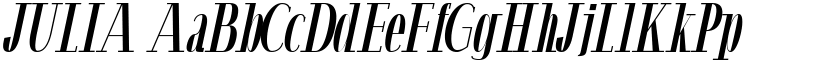 JULIA font