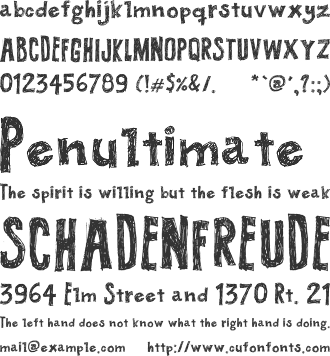 BUTECO font preview