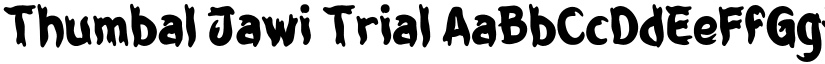 Thumbal Jawi Trial font