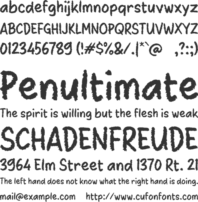 Zabejia font preview