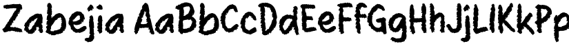 Zabejia font download