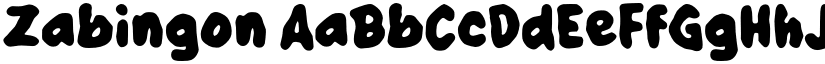 Zabingon font