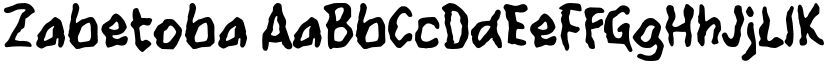 Zabetoba font download