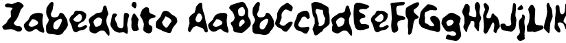 Zabeduito font