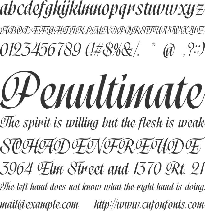 Bobara Master font preview