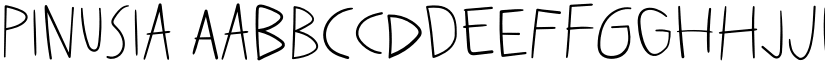 Pinusia font