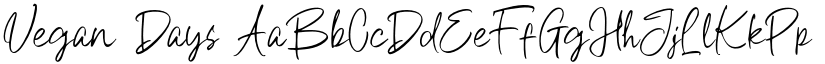 Vegan Days font