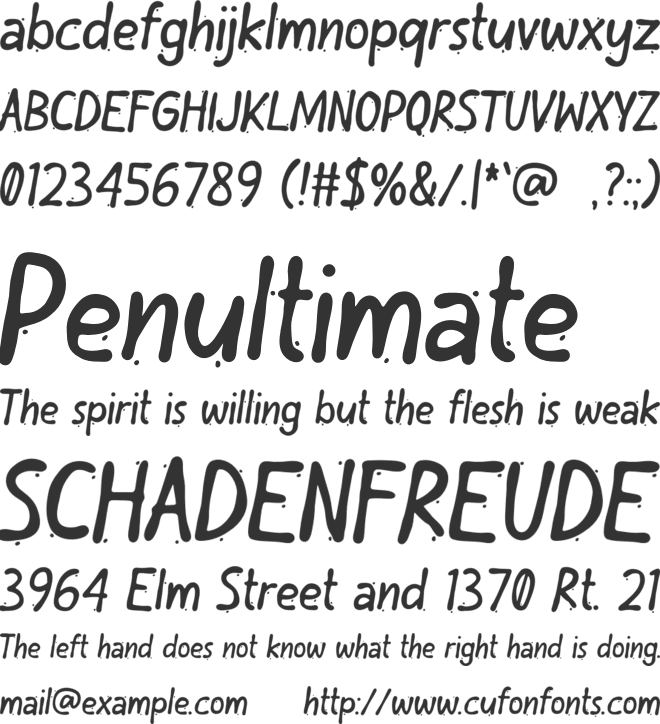 Dripper font preview