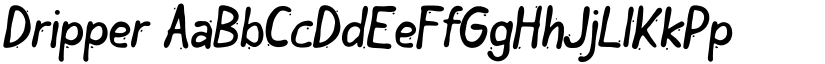 Dripper font