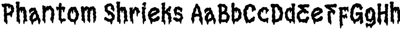 Phantom Shrieks font download