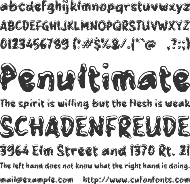 Zabakey font preview