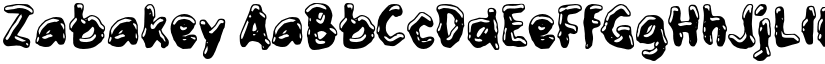 Zabakey font