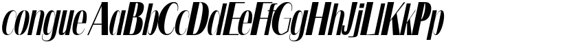 congue font