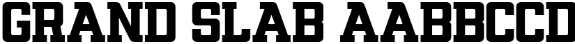 GRAND SLAB font