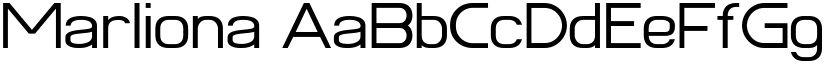 Marliona font