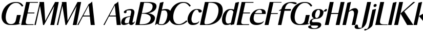 GEMMA font
