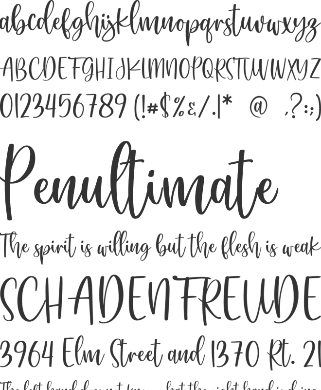 Farmhouse Sign font preview