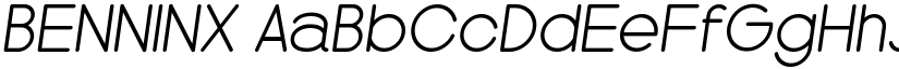 BENNINX font