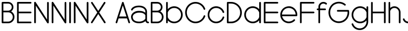 BENNINX font download