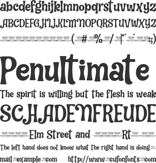 My Wednesday Nights font preview