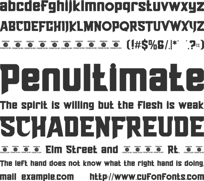 Hellock font preview