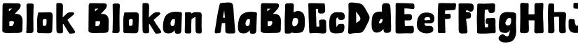 Blok Blokan font