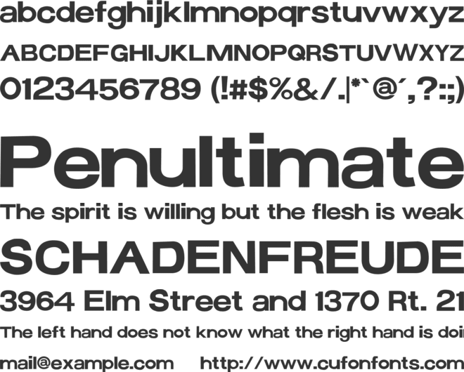 FontCreator Sans font preview