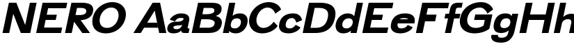 NERO font